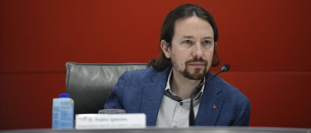 El vicepresidente segundo y ministro de Derechos Sociales y Agenda 2030, Pablo Iglesias durante la Asamblea General de la Plataforma del Tercer Sector. El vicepresidente segundo y ministro de Derechos Sociales y Agenda 2030, Pablo Iglesias durante la Asamblea General de la Plataforma del Tercer Sector.