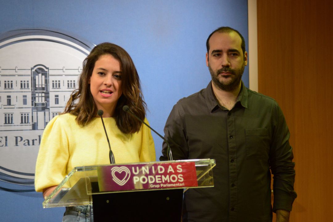 Gloria Santiago y Alejandro López, en rueda de prensa. Gloria Santiago y Alejandro López, en rueda de prensa.