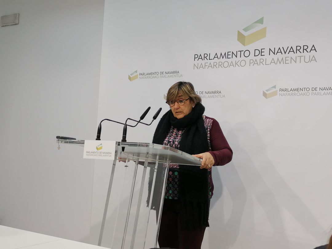 Marisa De Simón, parlamentaria de Izquierda-Ezkerra Marisa De Simón, parlamentaria de Izquierda-Ezkerra