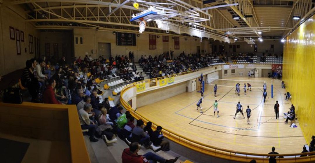 El Sporting CV Soria, durante un partido en Los Pajaritos. El Sporting CV Soria, durante un partido en Los Pajaritos.