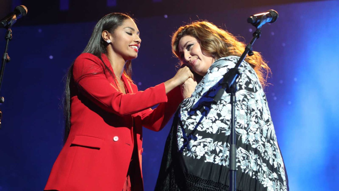 Nia y Estrella Morente en la Gala 6 de 'OT 2020' Nia y Estrella Morente en la Gala 6 de 'OT 2020'