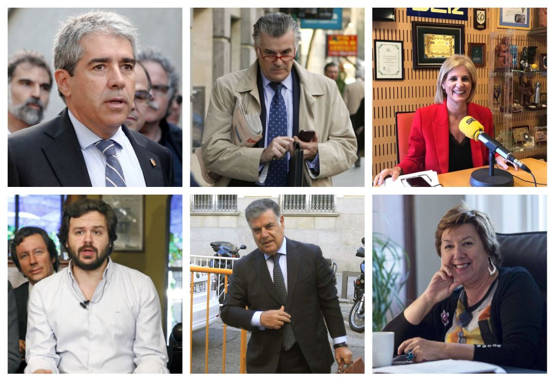 Francesc Homs, Luis Bárcenas, María José García-Pelayo, Nacho Uriarte, José Antonio Viera y Pilar Barreiro Francesc Homs, Luis Bárcenas, María José García-Pelayo, Nacho Uriarte, José Antonio Viera y Pilar Barreiro