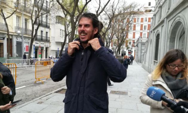 Alberto Rodríguez tras declarar en el Supremo Alberto Rodríguez tras declarar en el Supremo