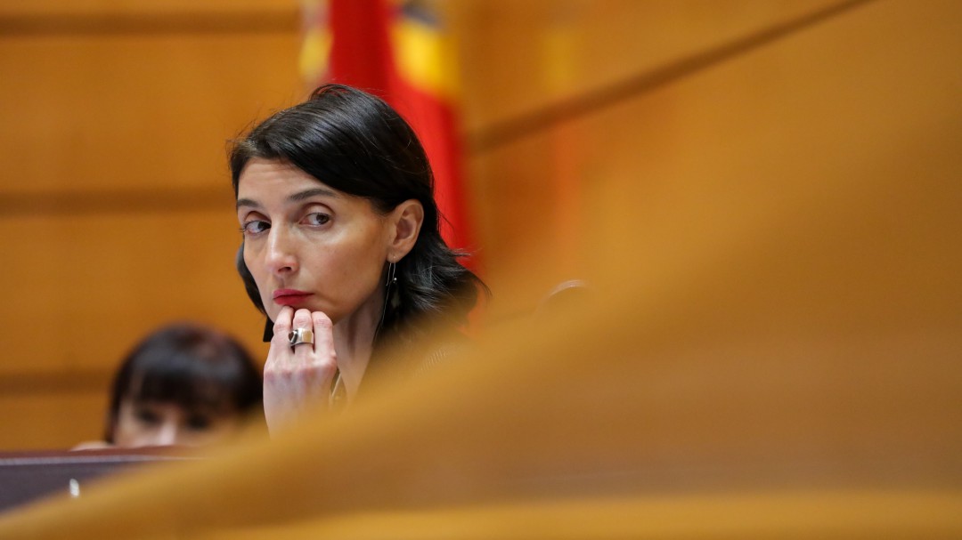 La réplica de Llop a un senador de Vox que se dirige a ella como "presidente": "Gracias, señora senadora"