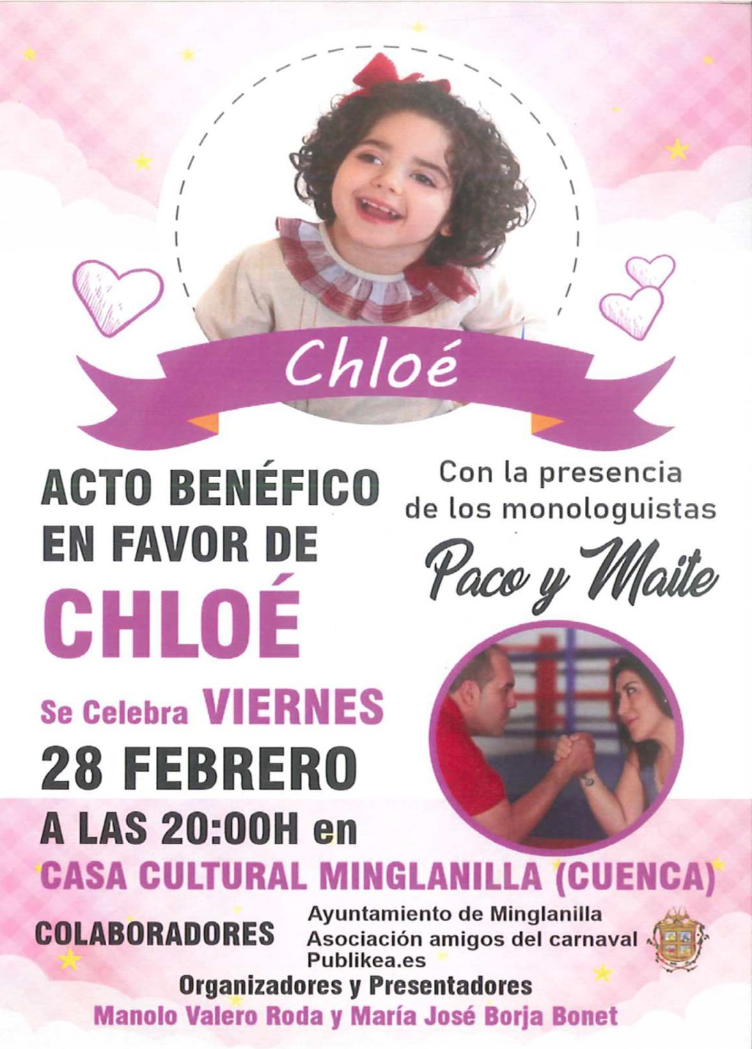Acto de humor benéfico a favor de Chloé Acto de humor benéfico a favor de Chloé