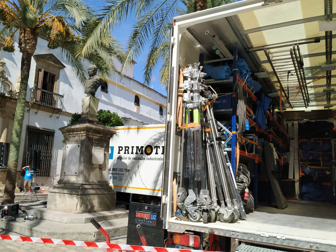 Rodaje de una película en Jerez Rodaje de una película en Jerez