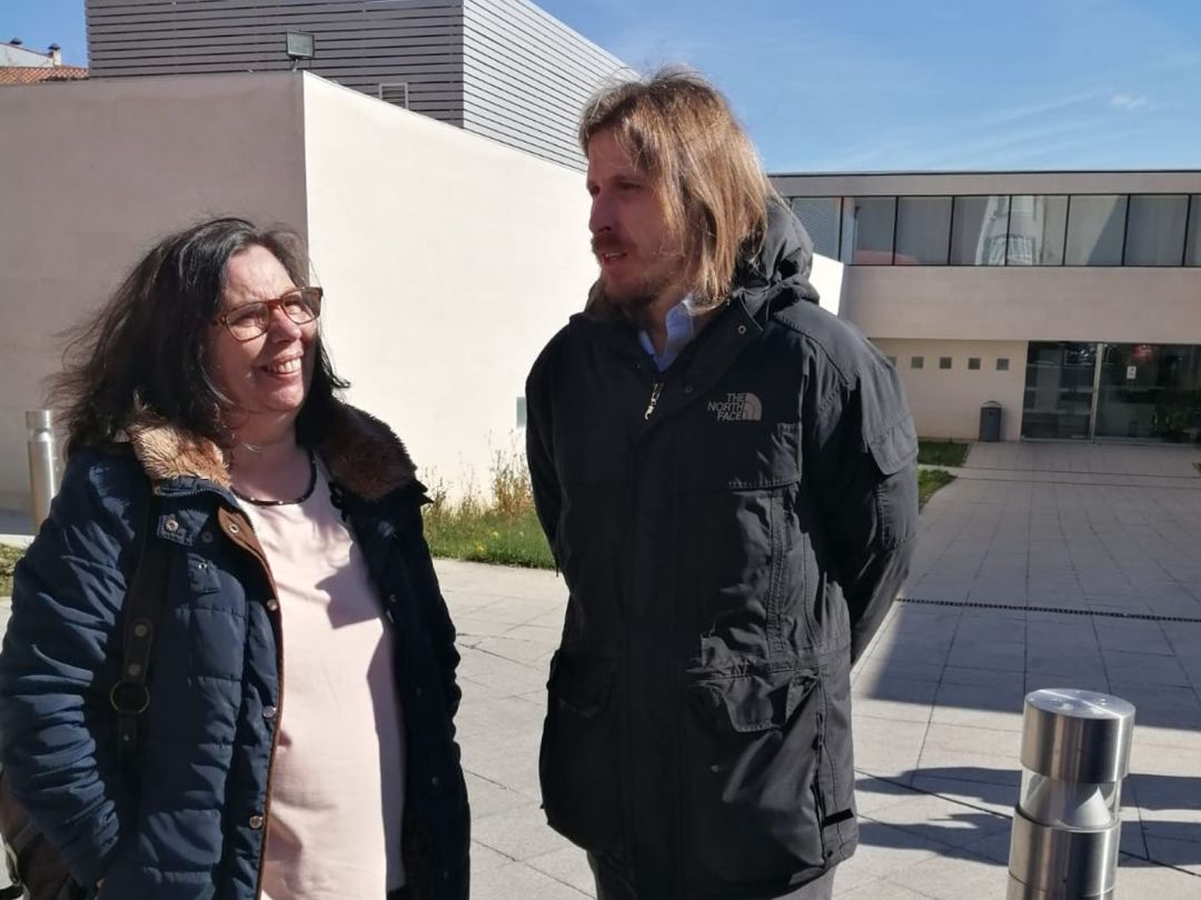 Pablo Fernández durante su visita a Benavente Pablo Fernández durante su visita a Benavente