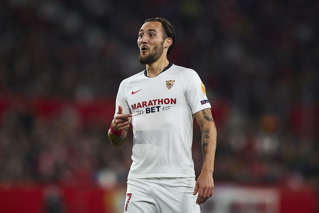 Nemanja Gudelj durante el Sevilla-Cluj Nemanja Gudelj durante el Sevilla-Cluj