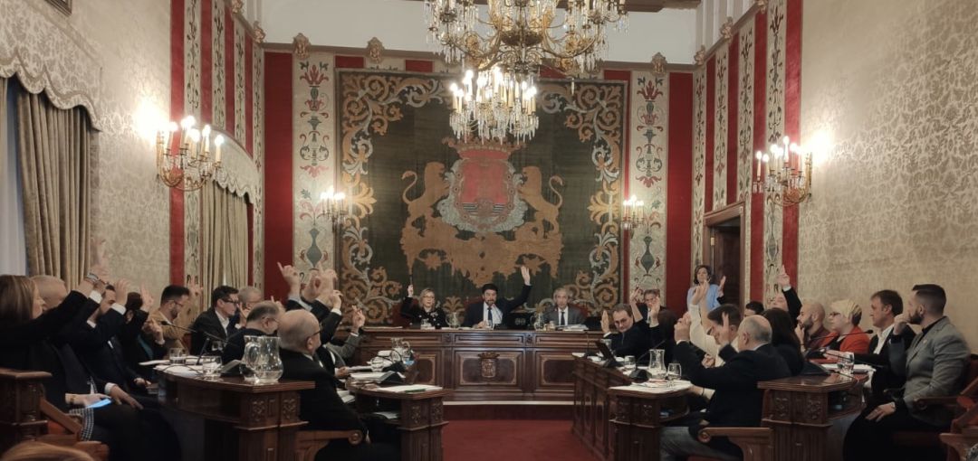 Votación en el pleno ordinario del mes de febrero Votación en el pleno ordinario del mes de febrero