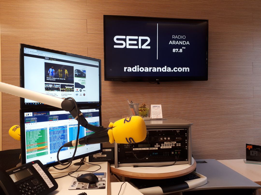 El estudio principal de Radio Aranda - Cadena SER. El estudio principal de Radio Aranda - Cadena SER.