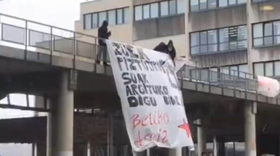 Captura del vídeo difundido por Covite Captura del vídeo difundido por Covite
