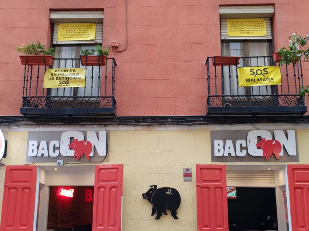 El local 'BacON' en la calle San Vicente Ferrer. El local 'BacON' en la calle San Vicente Ferrer.