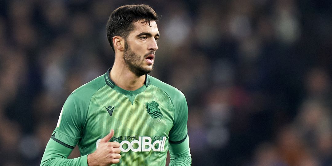 Mikel Merino durante un partido de la presente temporada Mikel Merino durante un partido de la presente temporada
