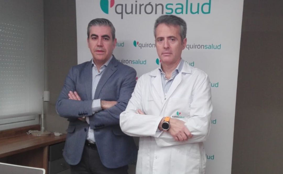 El cirujano Gonzalo Aldaniz y Santiago Villanueva, gerente de Quironsalud en Albacete El cirujano Gonzalo Aldaniz y Santiago Villanueva, gerente de Quironsalud en Albacete