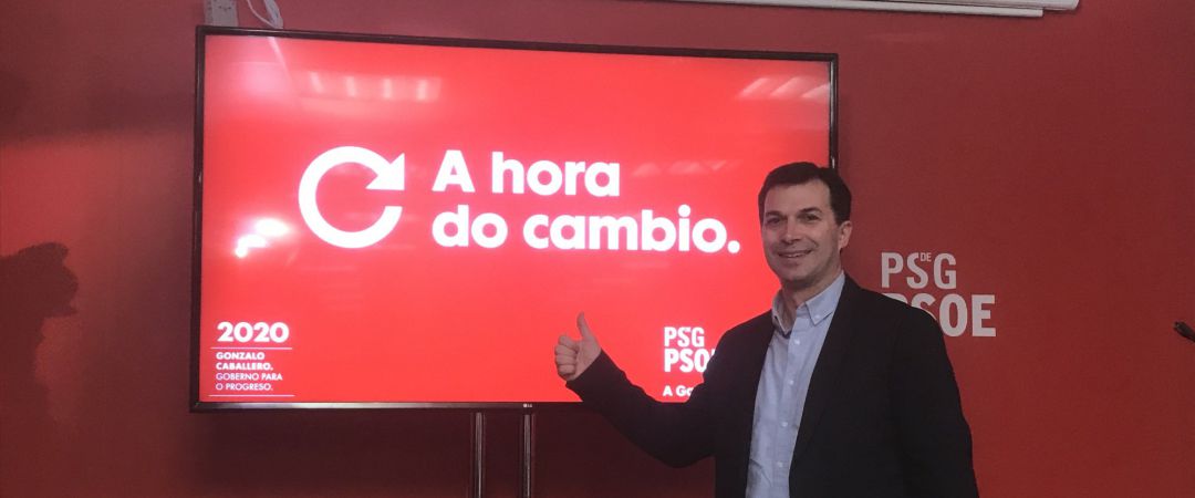 El candidato del PSdeG a la Xunta, Gonzalo Caballero, presenta el lema de precampaña de su formación para las autonómicas gallegas El candidato del PSdeG a la Xunta, Gonzalo Caballero, presenta el lema de precampaña de su formación para las autonómicas gallegas
