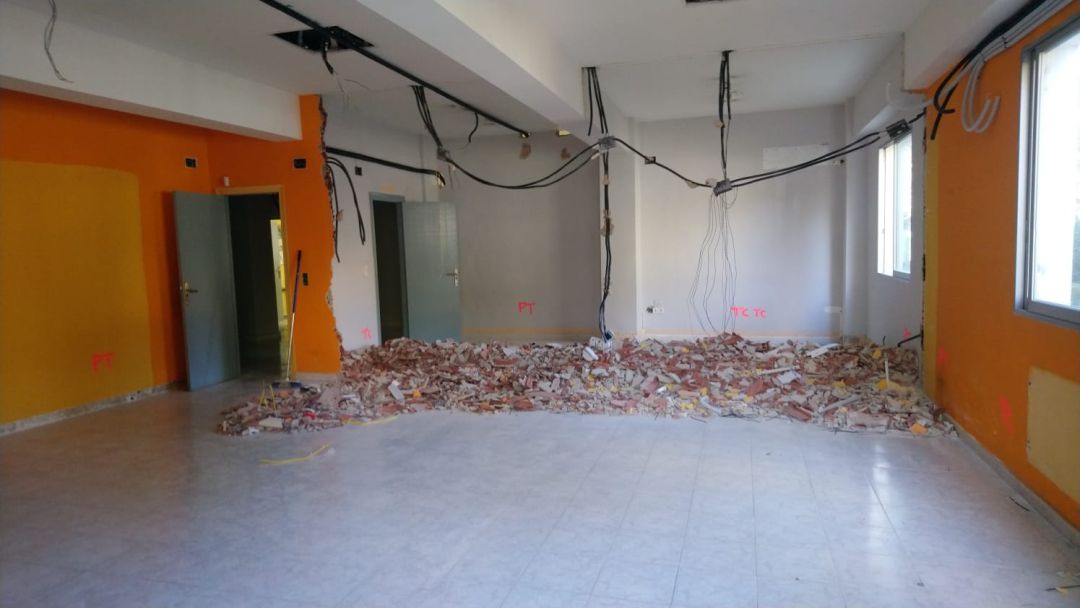 Inicio de las obras de construcción del nuevo espacio Castejón, en la Casa de Cultura de Dénia. Inicio de las obras de construcción del nuevo espacio Castejón, en la Casa de Cultura de Dénia.