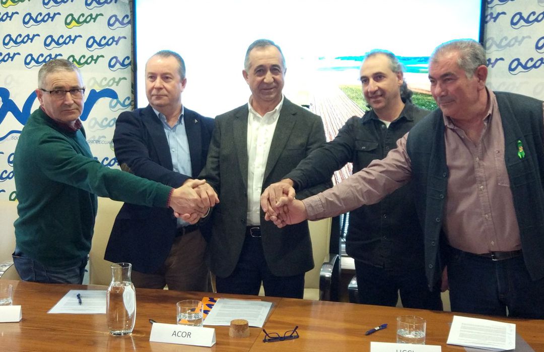 ACOR y las organizaciones agrarias de Castilla y León firman un acuerdo en defensa del sector remolachero y azucarero.
ACOR y las organizaciones agrarias de Castilla y León firman un acuerdo en defensa del sector remolachero y azucarero.