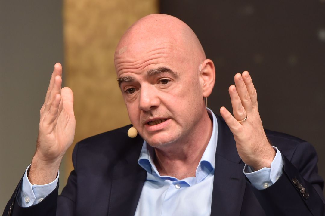 Infantino en un acto público Infantino en un acto público