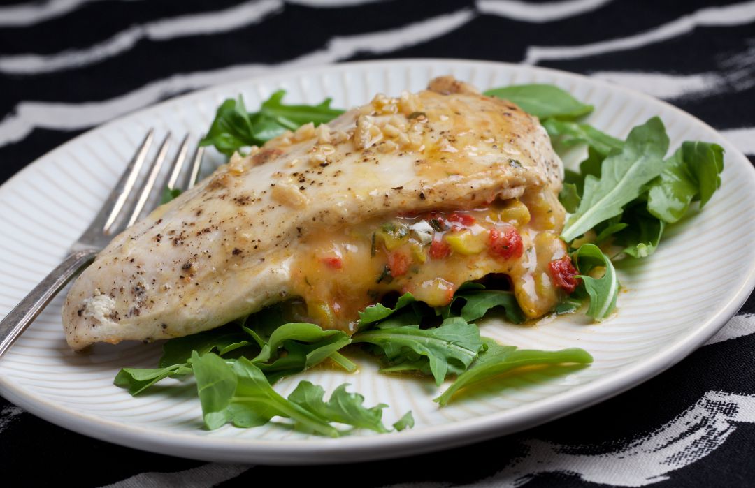 Pechuga de pollo en salsa Pechuga de pollo en salsa