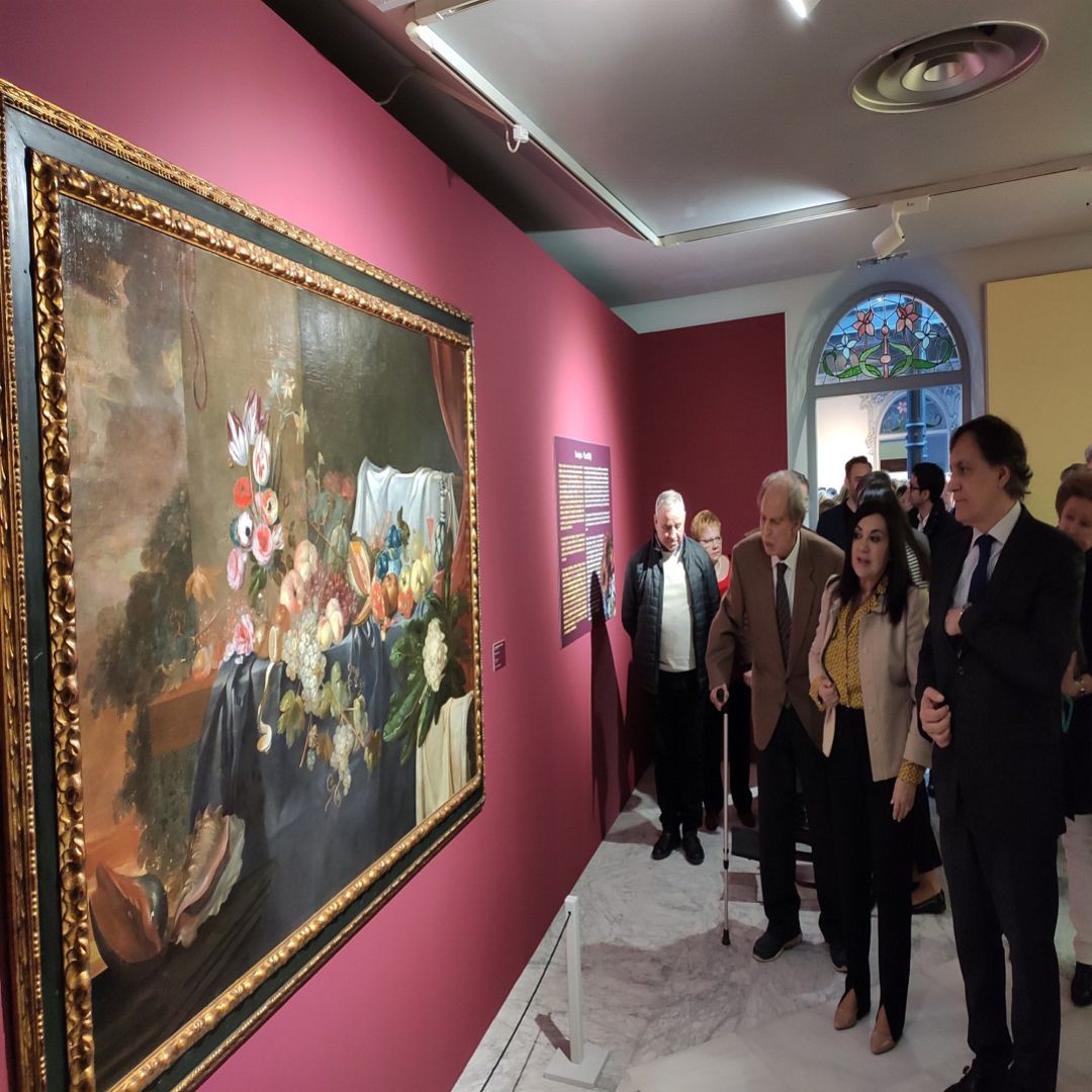 Momento de la inauguración de la exposición "De Rubens a Van Dick" en el Museo Art Noveau y Art Déco-Casa LIs Momento de la inauguración de la exposición "De Rubens a Van Dick" en el Museo Art Noveau y Art Déco-Casa LIs