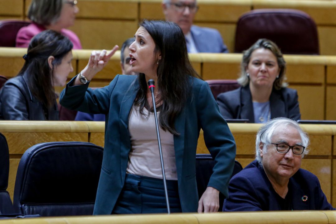 La ministra de Igualdad, Irene Montero, responde a la pregunta sobre las políticas de igualdad del Ejecutivo La ministra de Igualdad, Irene Montero, responde a la pregunta sobre las políticas de igualdad del Ejecutivo