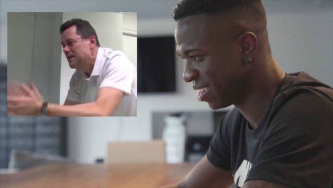 Vinicius ve el vídeo de Roncero Vinicius ve el vídeo de Roncero