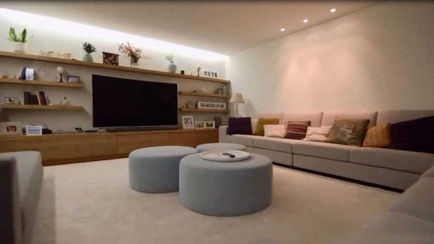 El salón de Iker Casillas y Sara Carbonero El salón de Iker Casillas y Sara Carbonero