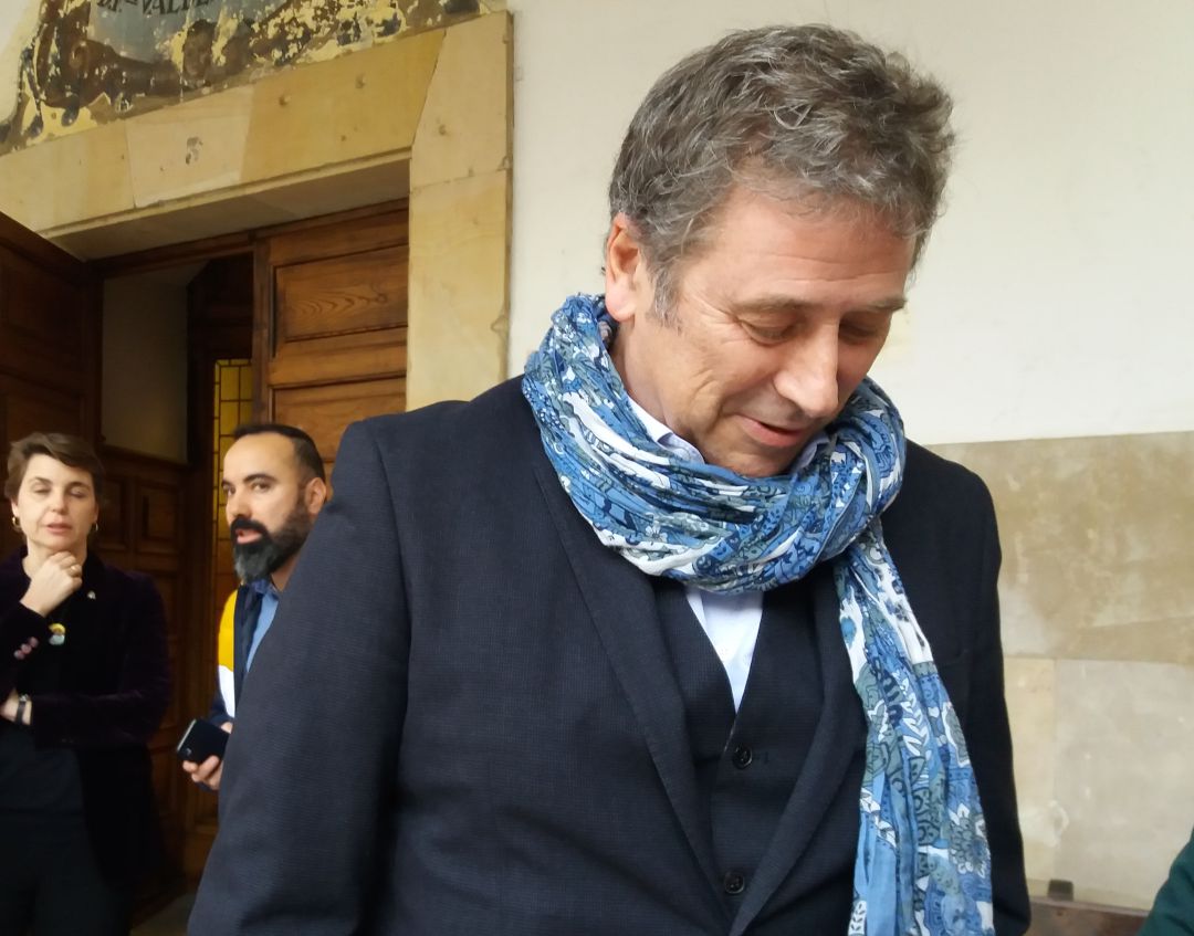 Santiago Melón, antes de participar en una charla sobre el coronavirus Santiago Melón, antes de participar en una charla sobre el coronavirus