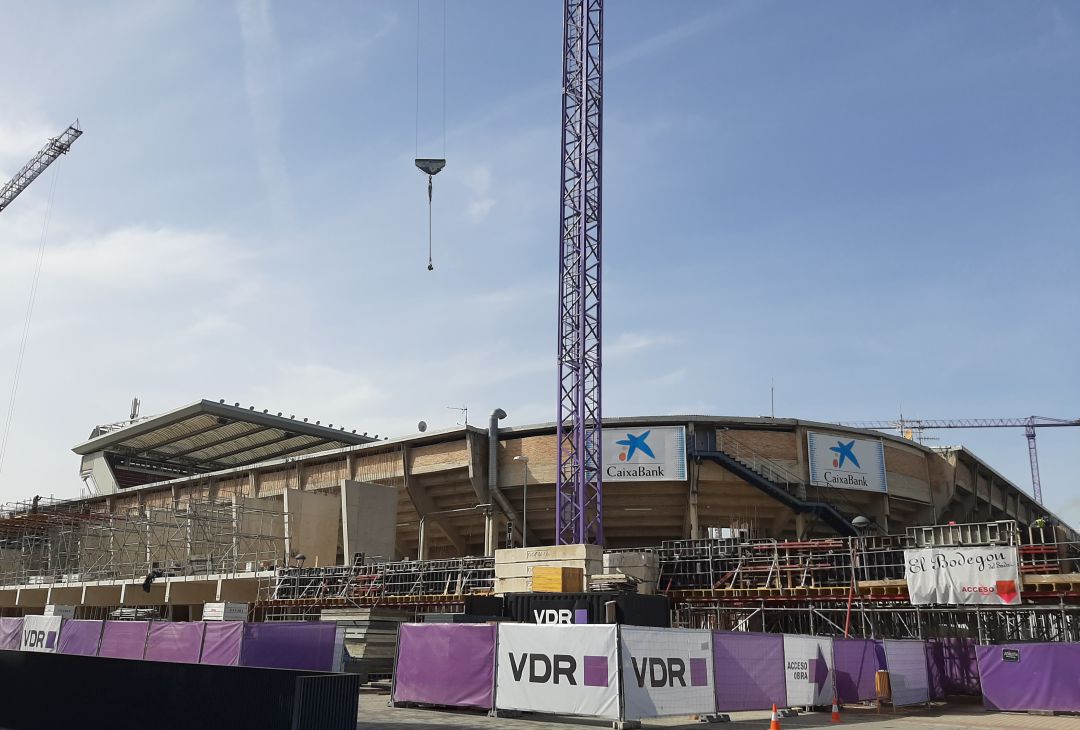 Las obras de reforma del Sadar avanzan en los plazos previstos Las obras de reforma del Sadar avanzan en los plazos previstos
