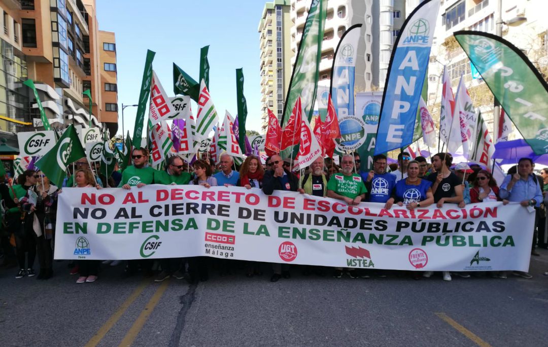 Manifestación enseñanza Málaga Manifestación enseñanza Málaga
