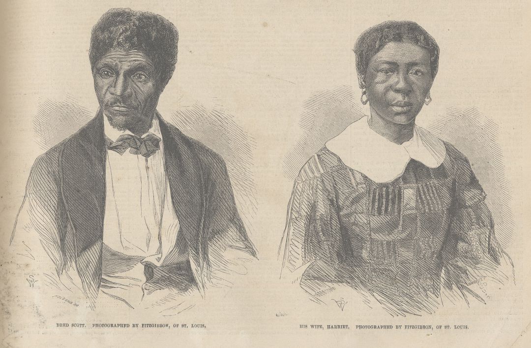 Ilustración de Dred Scott y su mujer Ilustración de Dred Scott y su mujer