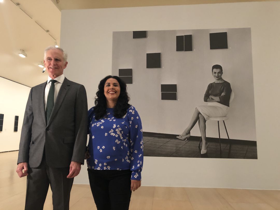 Juan Ignacio Vidarte, director general del Museo Guggenheim Bilbao, y Geaninne Gutiérrez-Guimaraes en la presentación de la exposición "Lygia Clark. La pintura como campo experimental, 1948-1958" Juan Ignacio Vidarte, director general del Museo Guggenheim Bilbao, y Geaninne Gutiérrez-Guimaraes en la presentación de la exposición "Lygia Clark. La pintura como campo experimental, 1948-1958"