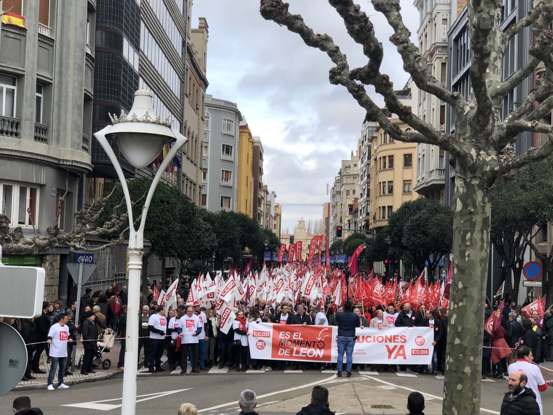 Marcha del 16F en León Marcha del 16F en León