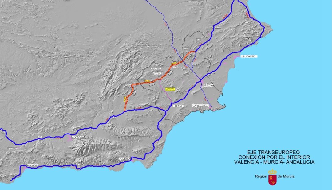 El gobierno regional solicita la construcción de un corredor interior que abra una nueva ruta con AndalucÍa El gobierno regional solicita la construcción de un corredor interior que abra una nueva ruta con AndalucÍa