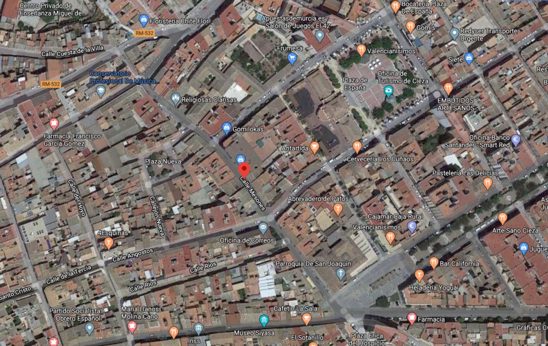 Captura de pantalla Google Maps Captura de pantalla Google Maps
