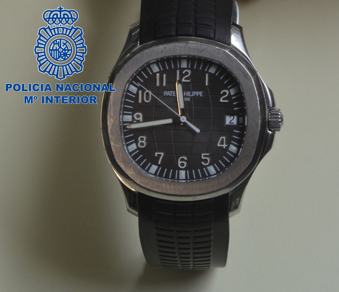Imagen de archivo de un reloj de lujo recuperado por la Policía Imagen de archivo de un reloj de lujo recuperado por la Policía