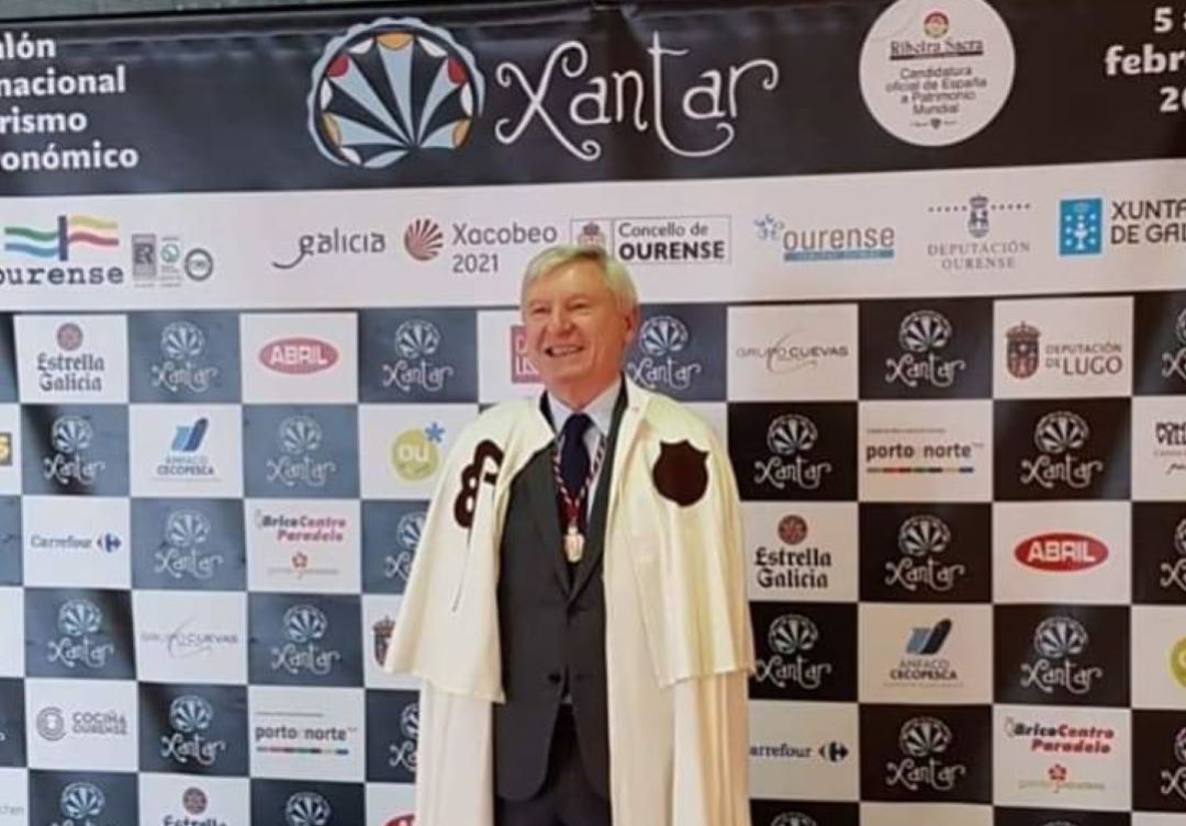 Alejandro Rubín en Xantar 2020 como amigo del Camino de Santiago Alejandro Rubín en Xantar 2020 como amigo del Camino de Santiago
