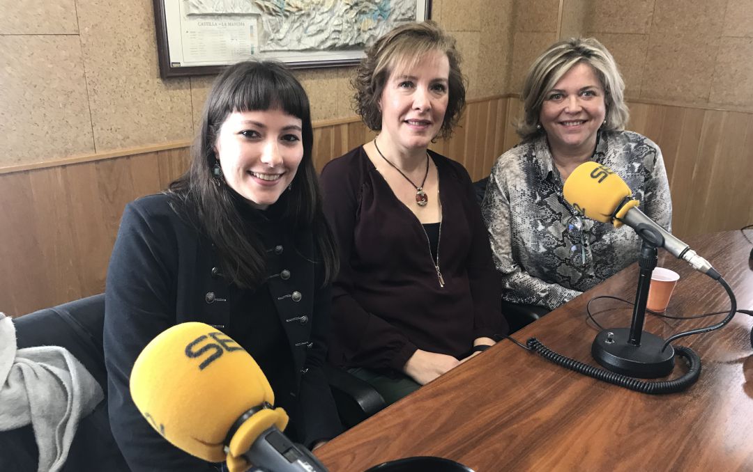María Olmedilla, Crescen Escobar y Paloma Alfaro en el estudio de SER Cuenca. María Olmedilla, Crescen Escobar y Paloma Alfaro en el estudio de SER Cuenca.