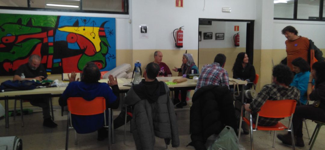 Algunos de los integrantes del encierro en el conservatorio Algunos de los integrantes del encierro en el conservatorio