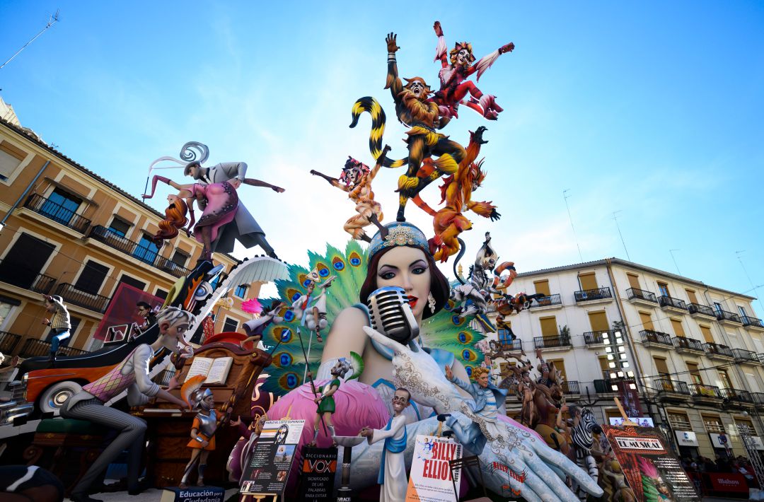 Imagen de archivo de las Fallas de Valencia Imagen de archivo de las Fallas de Valencia