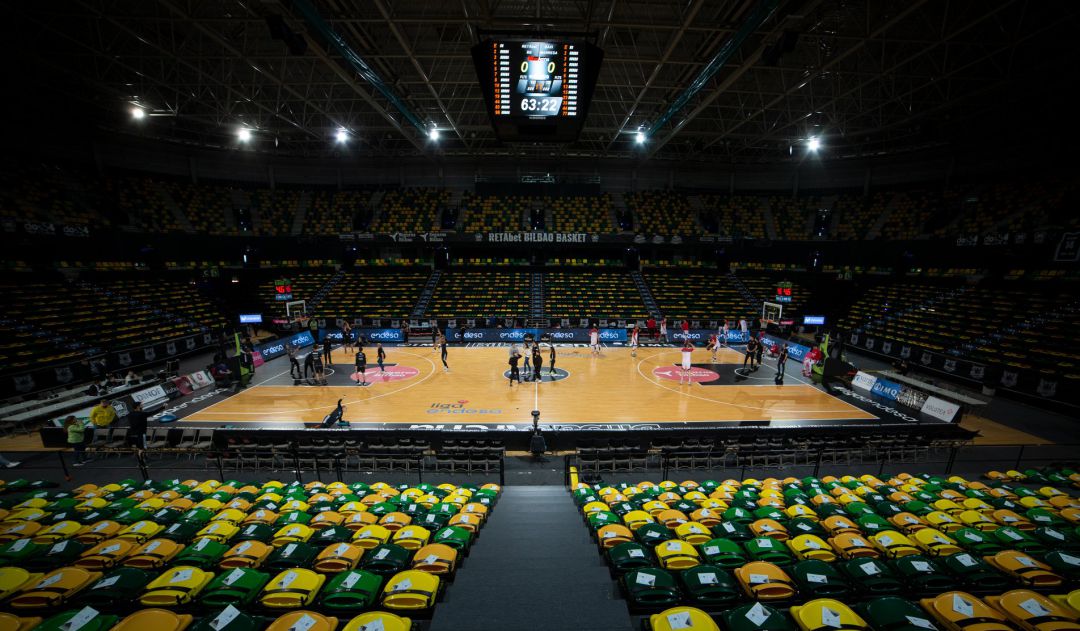 Bilbao Arena, minutos previos a una cita de Bilbao Basket en ACB Bilbao Arena, minutos previos a una cita de Bilbao Basket en ACB
