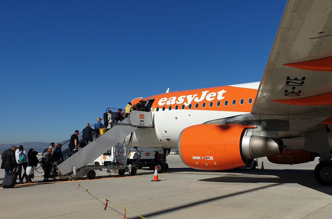Uno de los aviones de EasyJet en el Aeropuerto de Granada Uno de los aviones de EasyJet en el Aeropuerto de Granada