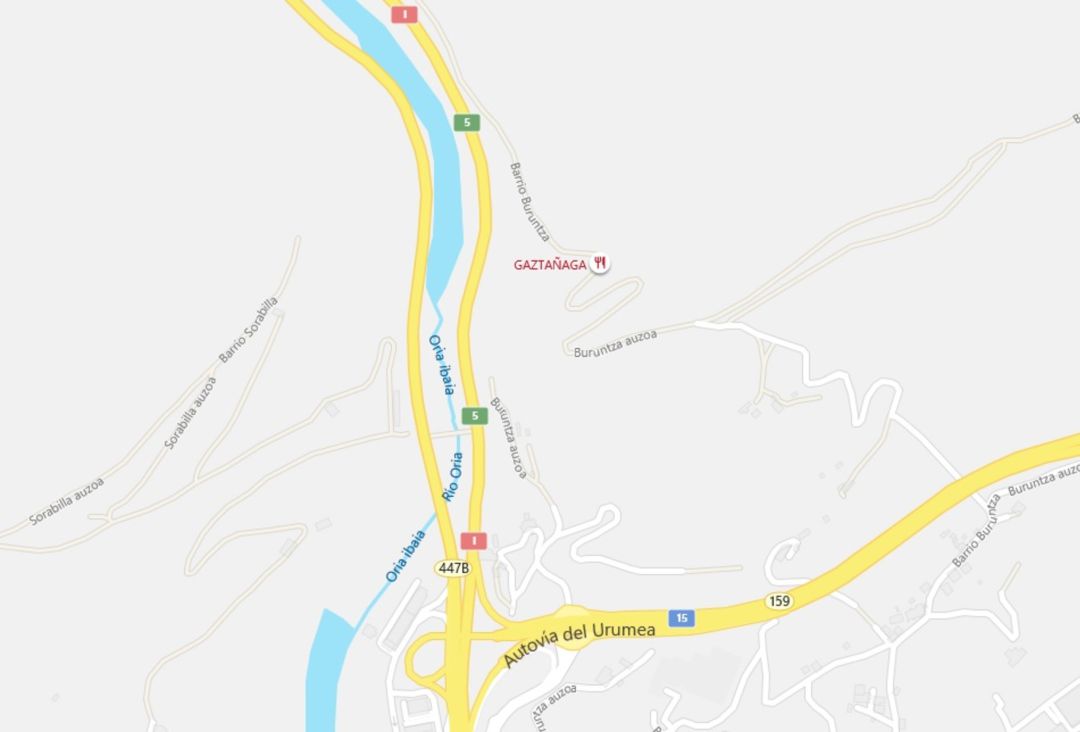 N-1 Andoian, punto del accidente que ha generado retenciones kilométricas N-1 Andoian, punto del accidente que ha generado retenciones kilométricas