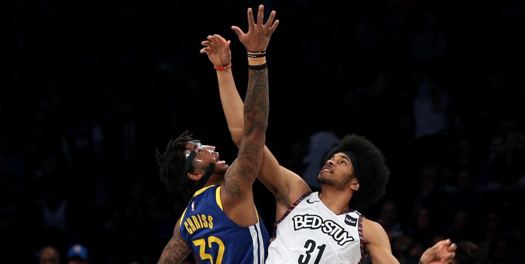 Imagen del partido entre Nets y Warriors disputado hace meses en Brooklyn Imagen del partido entre Nets y Warriors disputado hace meses en Brooklyn