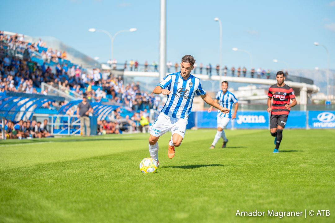 Momento del partido Atlético Baleares Inter de Madrid en el Estadi Balear. Momento del partido Atlético Baleares Inter de Madrid en el Estadi Balear.
