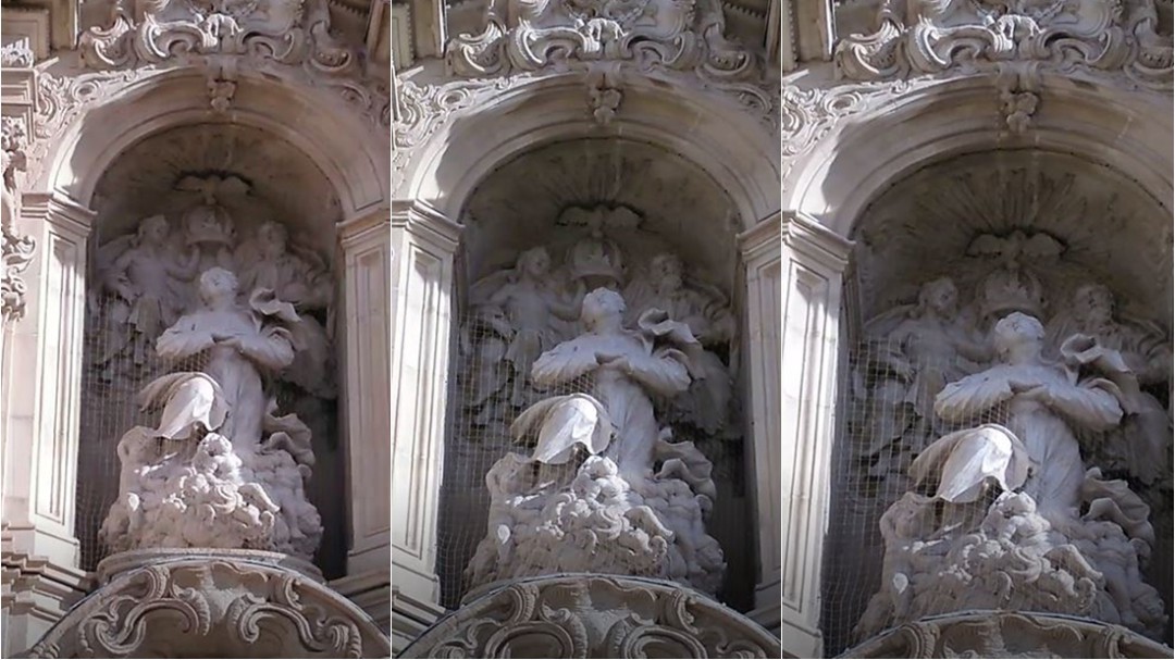 Una genialidad escultórica en la portada de la Basílica de Santa María