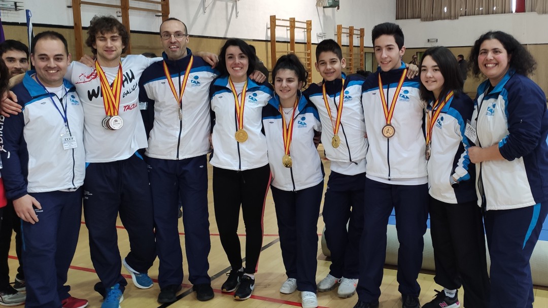 Siete competidores de la Escuela Dinamic de Ourense aportaron 14 medallas a la selección gallega