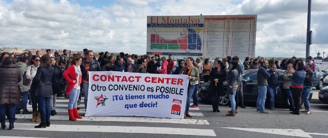 Trabajadores de la empresa en una concentración (archivo) Trabajadores de la empresa en una concentración (archivo)