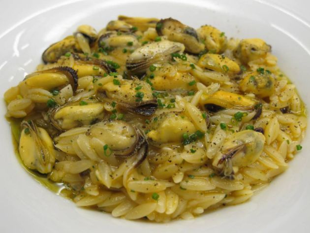 Risotto de mejillones. Risotto de mejillones.