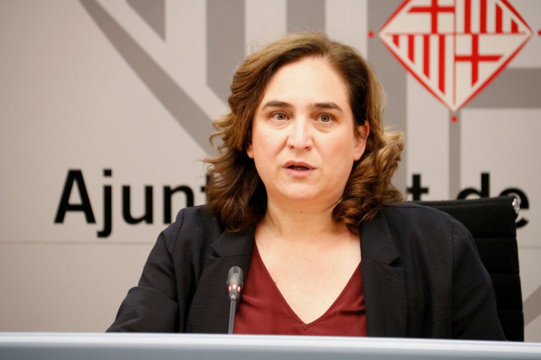 La alcaldesa de Barcelona, Ada Colau La alcaldesa de Barcelona, Ada Colau
